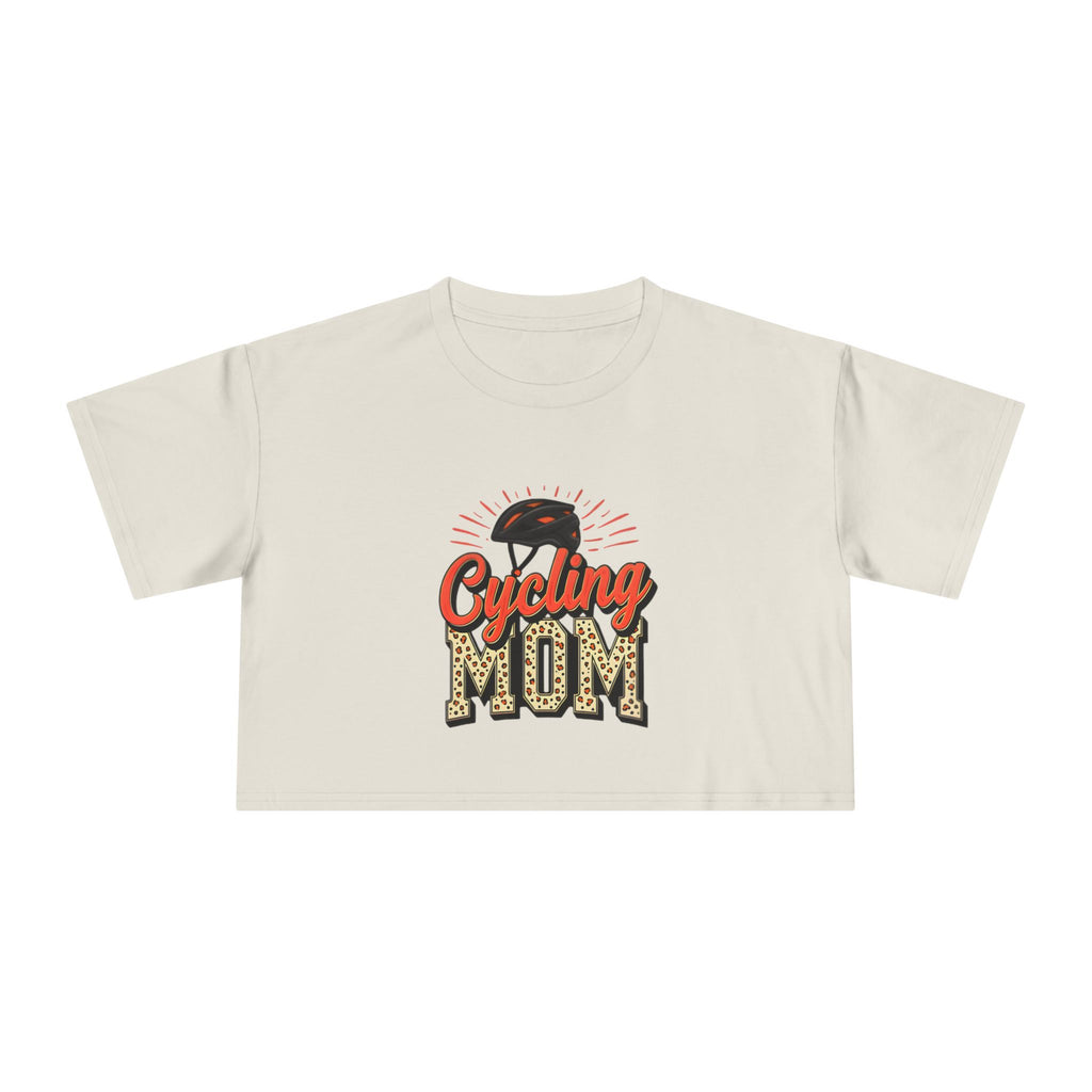 Cycling Mom Cheetah Print Crop Tee - Magnolia Wild SC