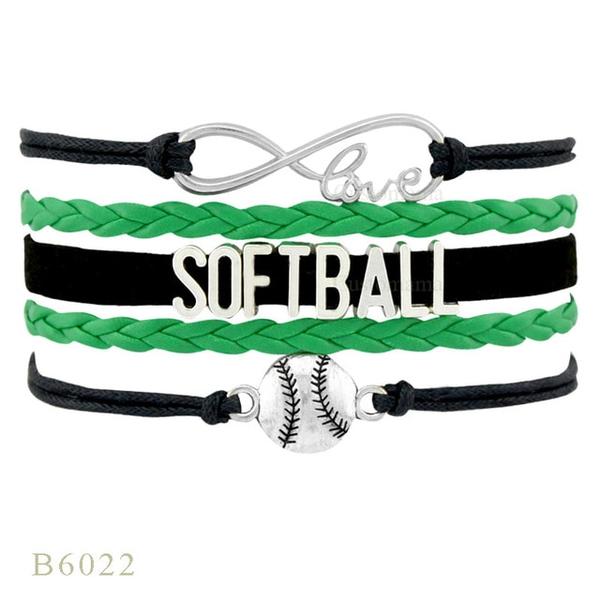 Softball Team Spirit Braided Bracelet — For Fans and Families - Magnolia Wild SC