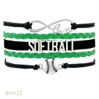 Softball Team Spirit Braided Bracelet — For Fans and Families - Magnolia Wild SC