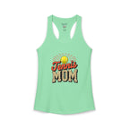 Mom Tennis Mom Racerback Tank – Personalized Name & Number Option | Lightweight Women’s Tennis Tank Top - Magnolia Wild SC