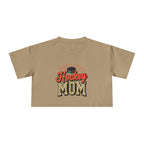 Hockey Mom Cheetah Print Women's Crop Tee - Magnolia Wild SC