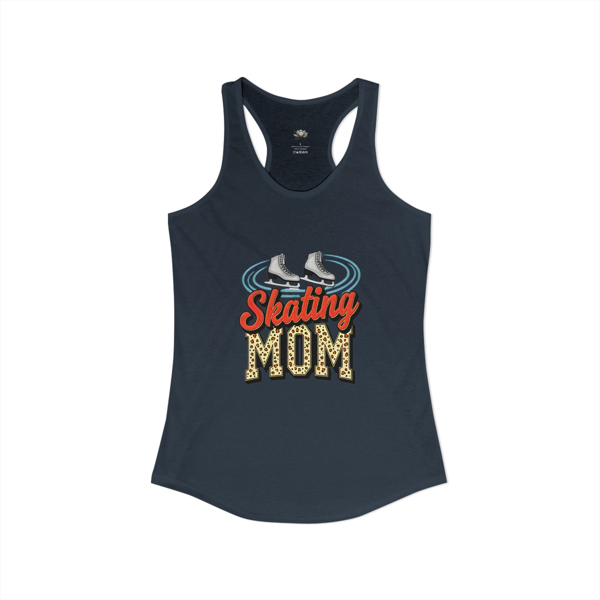 Figure Skating Mom Racerback Tank – Personalized Name & Number Option | Lightweight Women’s Figure Skating Tank Top - Magnolia Wild SC