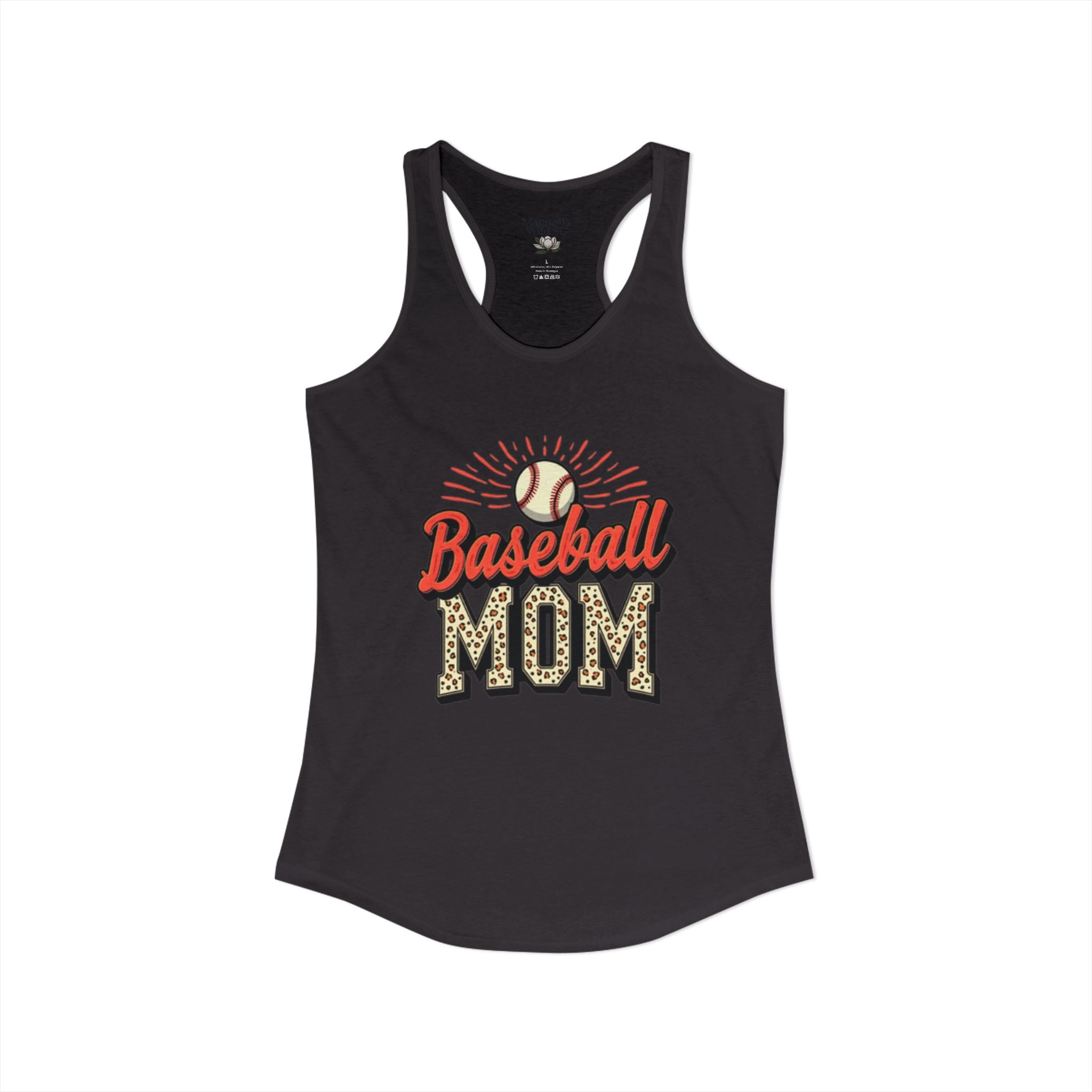 Baseball Mom Racerback Tank – Personalized Name & Number Option - Magnolia Wild SC
