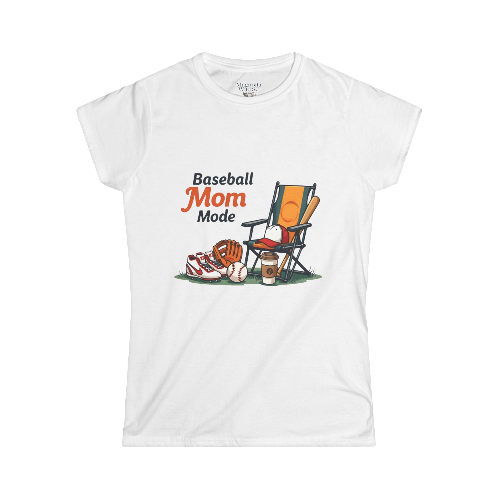 Baseball Mom Mode Tee - Magnolia Wild SC