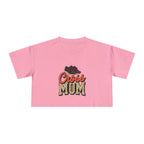 Cross Country Mom Cheetah Print Women's Crop Tee - Magnolia Wild SC