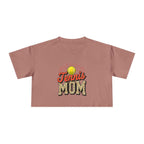 Tennis Mom Cheetah Print Crop Tee
