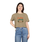 Cycling Mama Crop Tee — Retro Cycling Graphic - Magnolia Wild SC