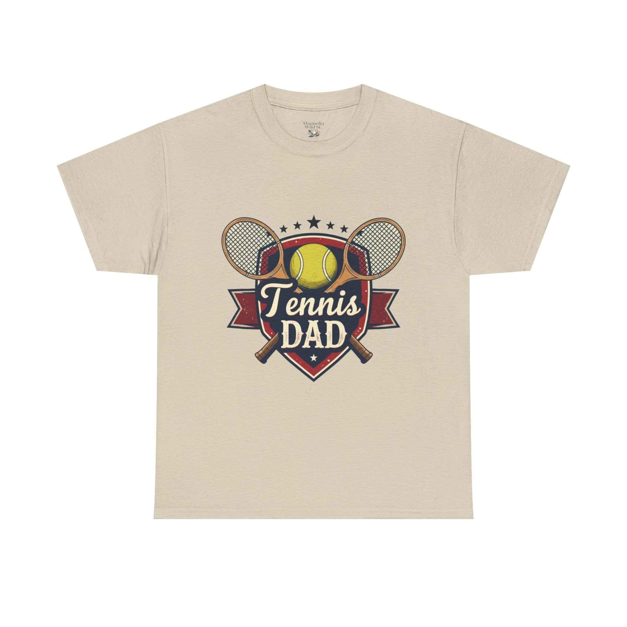 Retro Badge Style: The Vintage Tennis Dad Shield Tee