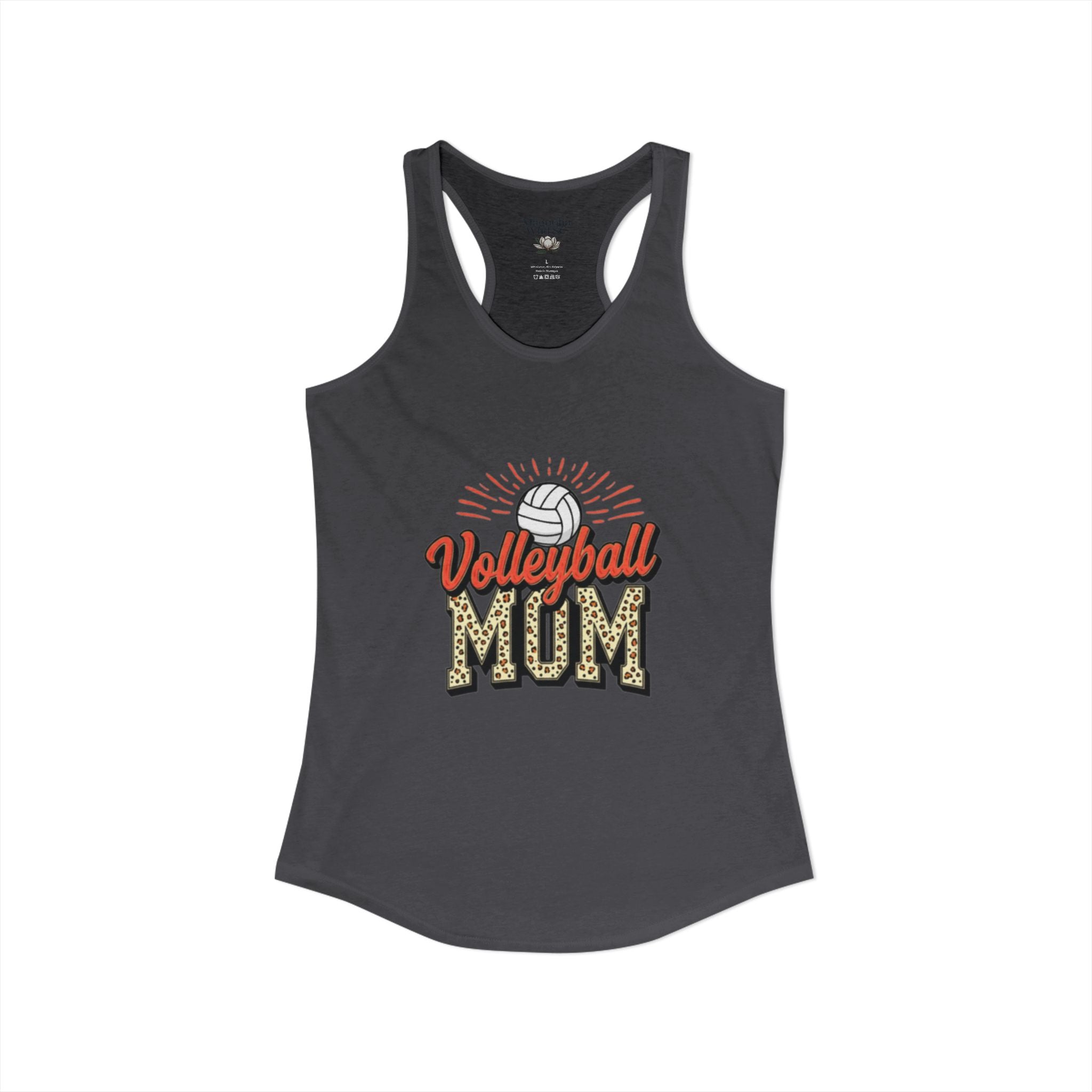 Volleyball Mom Racerback Tank – Personalized Name & Number Option | Lightweight Women’s Volleyball Tank Top - Magnolia Wild SC