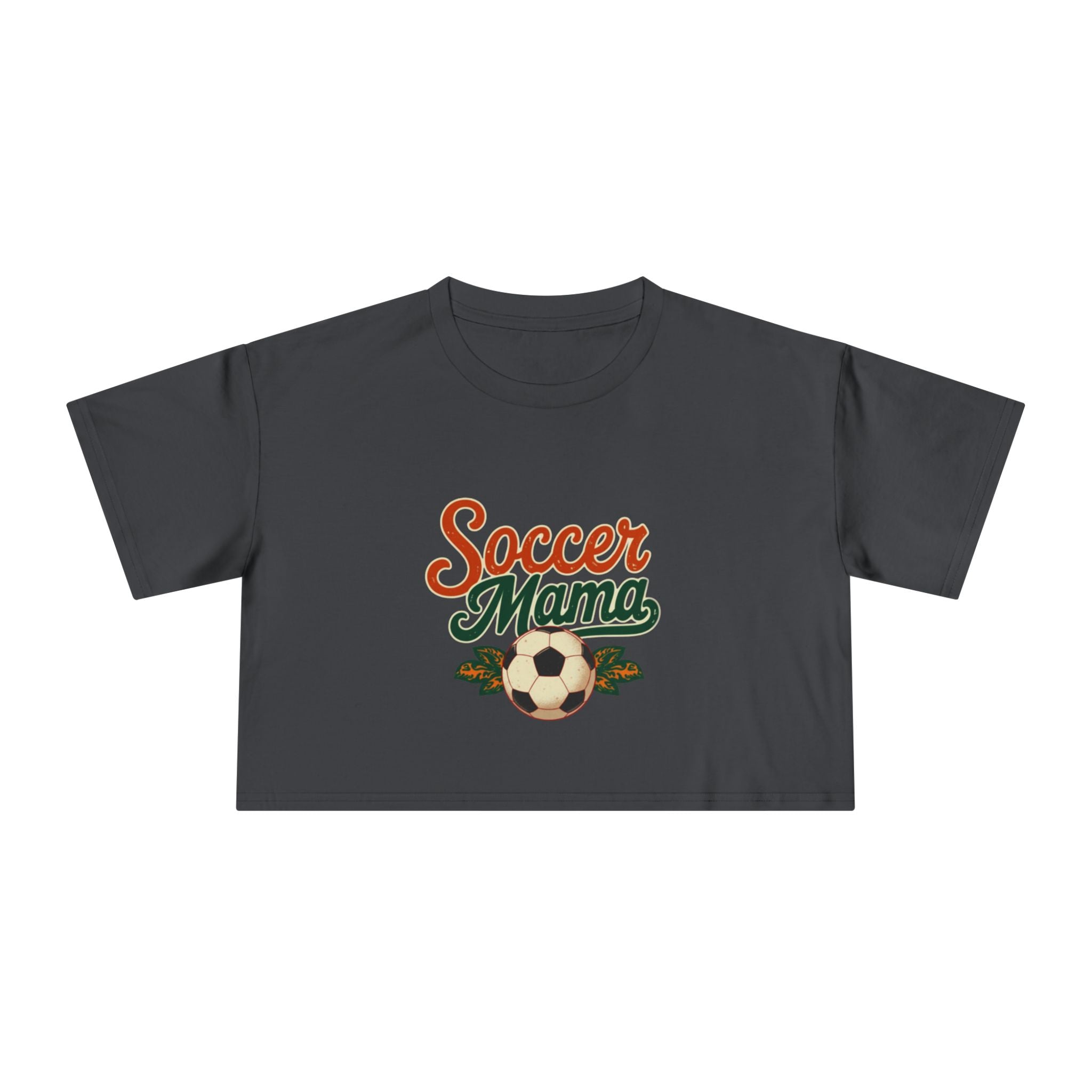 Soccer Mama Crop Tee | Retro Soccer Graphic, Mom Sports Top - Magnolia Wild SC