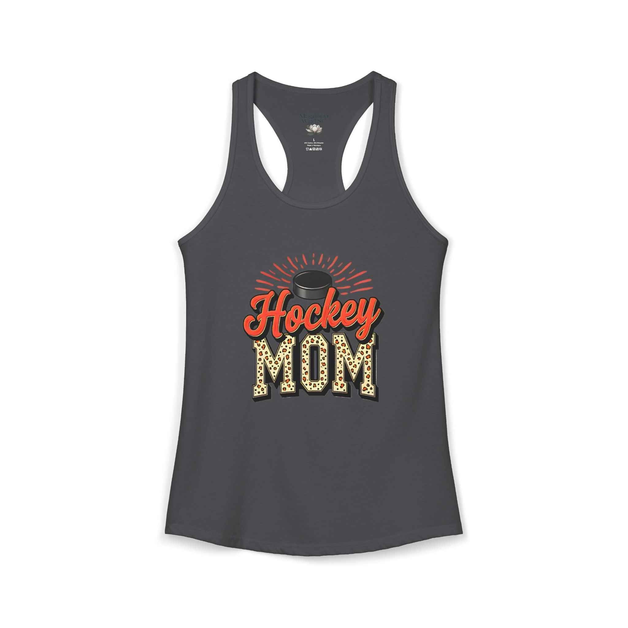 Hockey Mom Racerback Tank – Personalized Name & Number Option