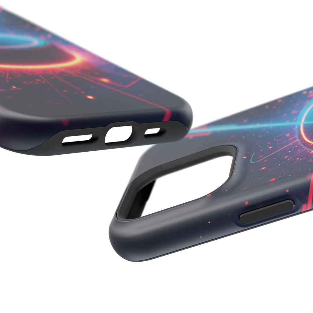 Neon Laser Hockey Puck Impact-Resistant Phone Case - Magnolia Wild SC