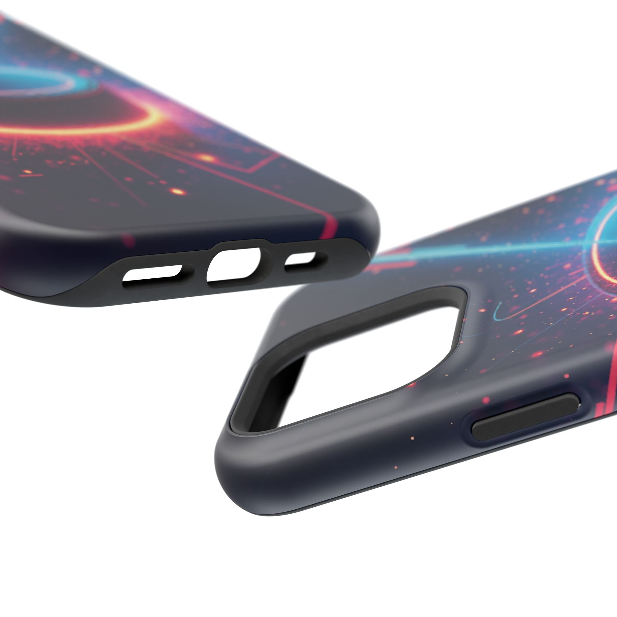 Neon Laser Hockey Puck Impact-Resistant Phone Case - Magnolia Wild SC
