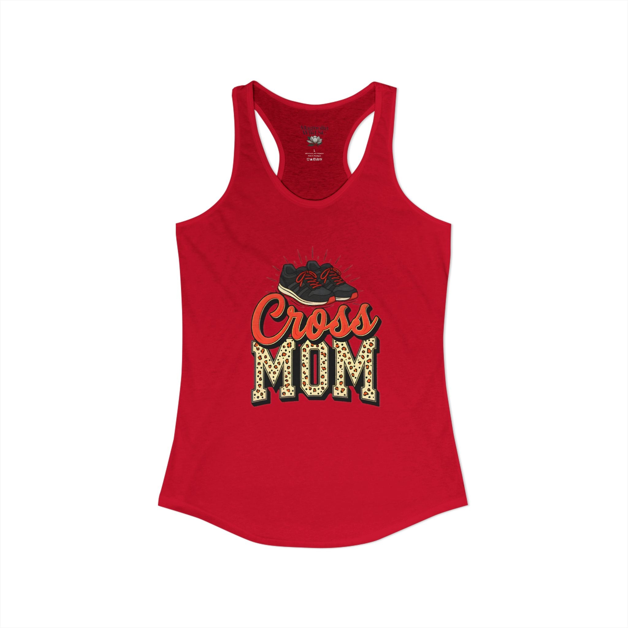 Mom Cross Country Mom Racerback Tank – Personalized Name & Number Option - Magnolia Wild SC
