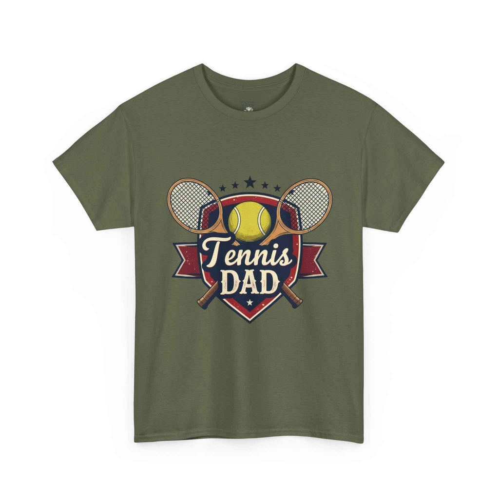 Retro Badge Style: The Vintage Tennis Dad Shield Tee