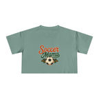 Soccer Mama Crop Tee | Retro Soccer Graphic, Mom Sports Top - Magnolia Wild SC