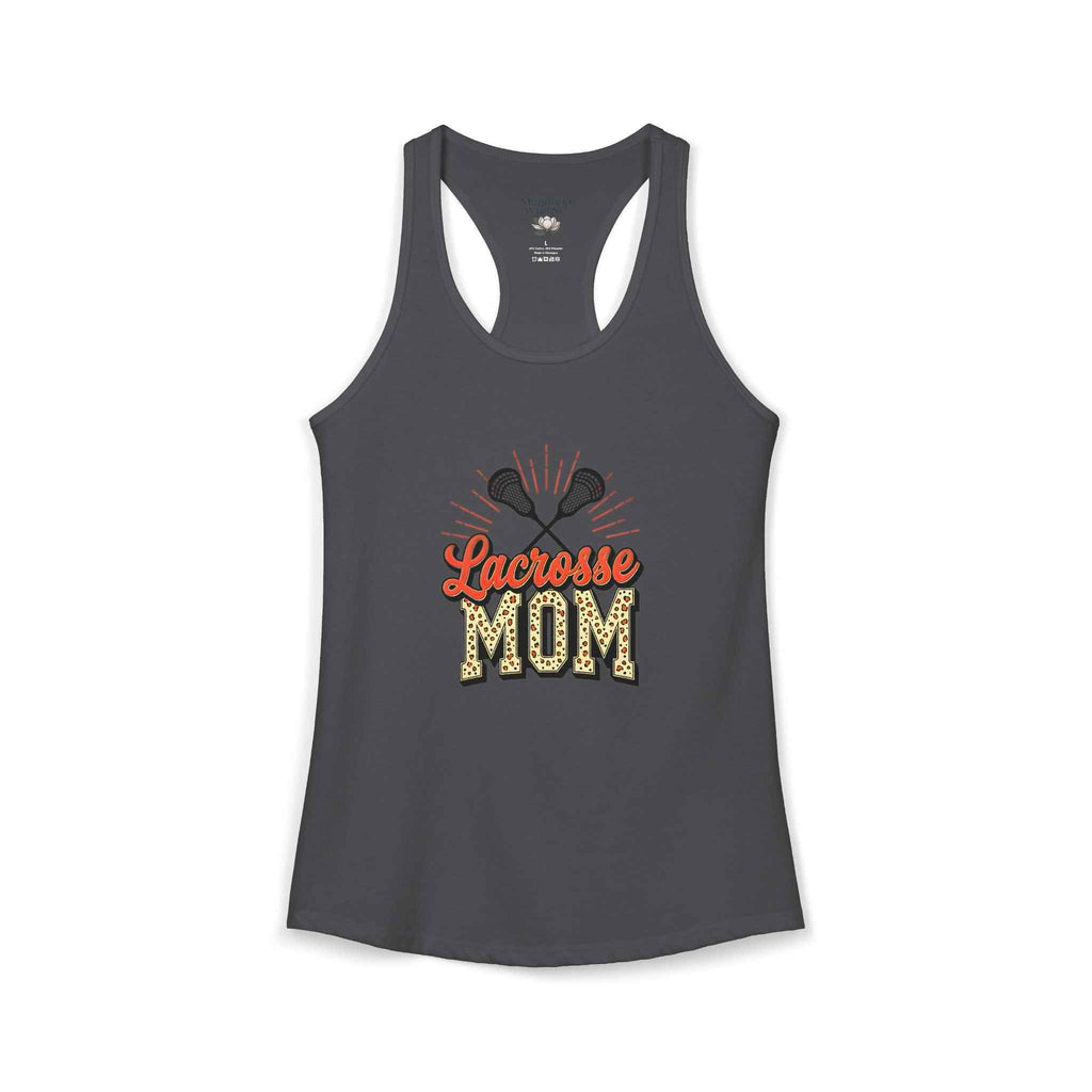 Lacrosse Mom Racerback Tank – Personalized Name & Number Option