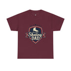 Retro Badge Style: The Vintage Figure Skating Dad Shield Tee