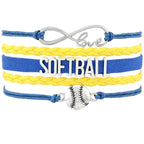 Softball Team Spirit Braided Bracelet — For Fans and Families - Magnolia Wild SC