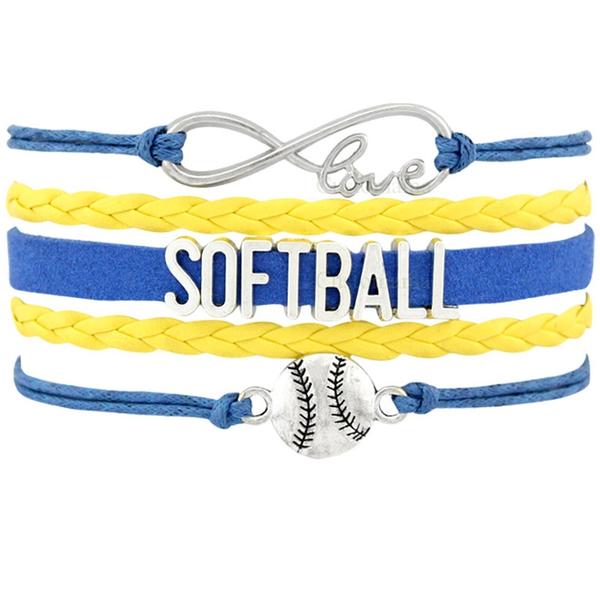 Softball Team Spirit Braided Bracelet — For Fans and Families - Magnolia Wild SC