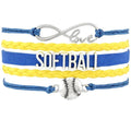 Softball Team Spirit Braided Bracelet — For Fans and Families - Magnolia Wild SC