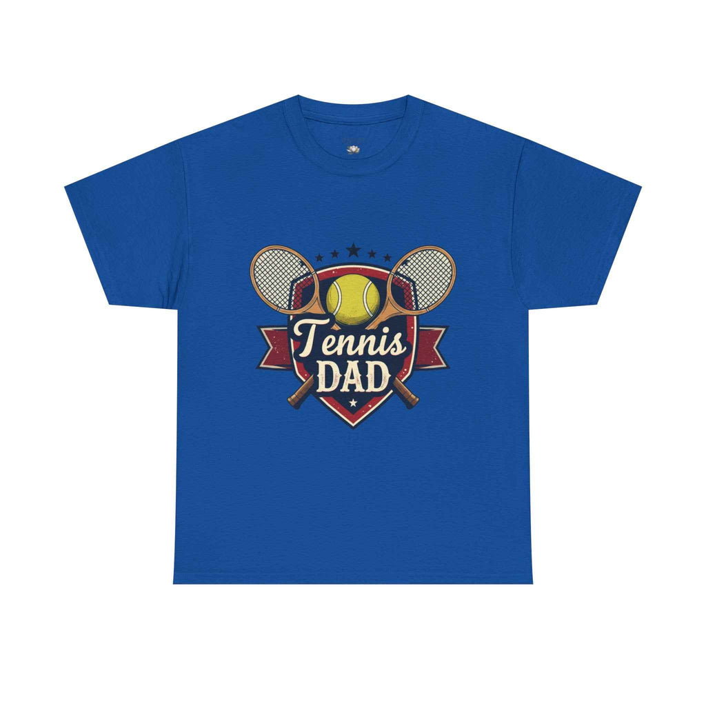 Retro Badge Style: The Vintage Tennis Dad Shield Tee