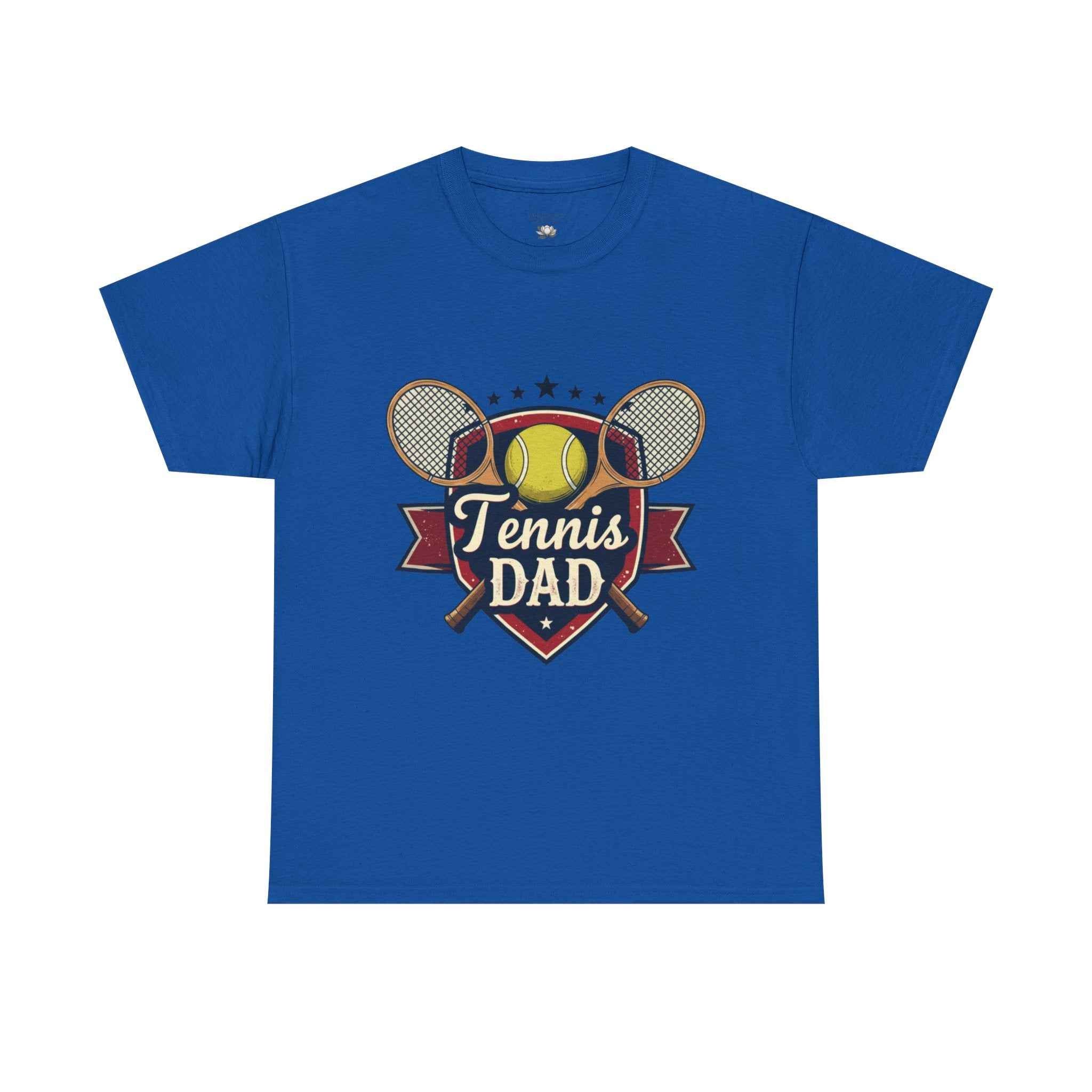 Retro Badge Style: The Vintage Tennis Dad Shield Tee