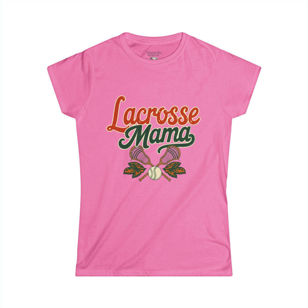 Vintage Inspired Lacrosse Mama Tee - Magnolia Wild SC