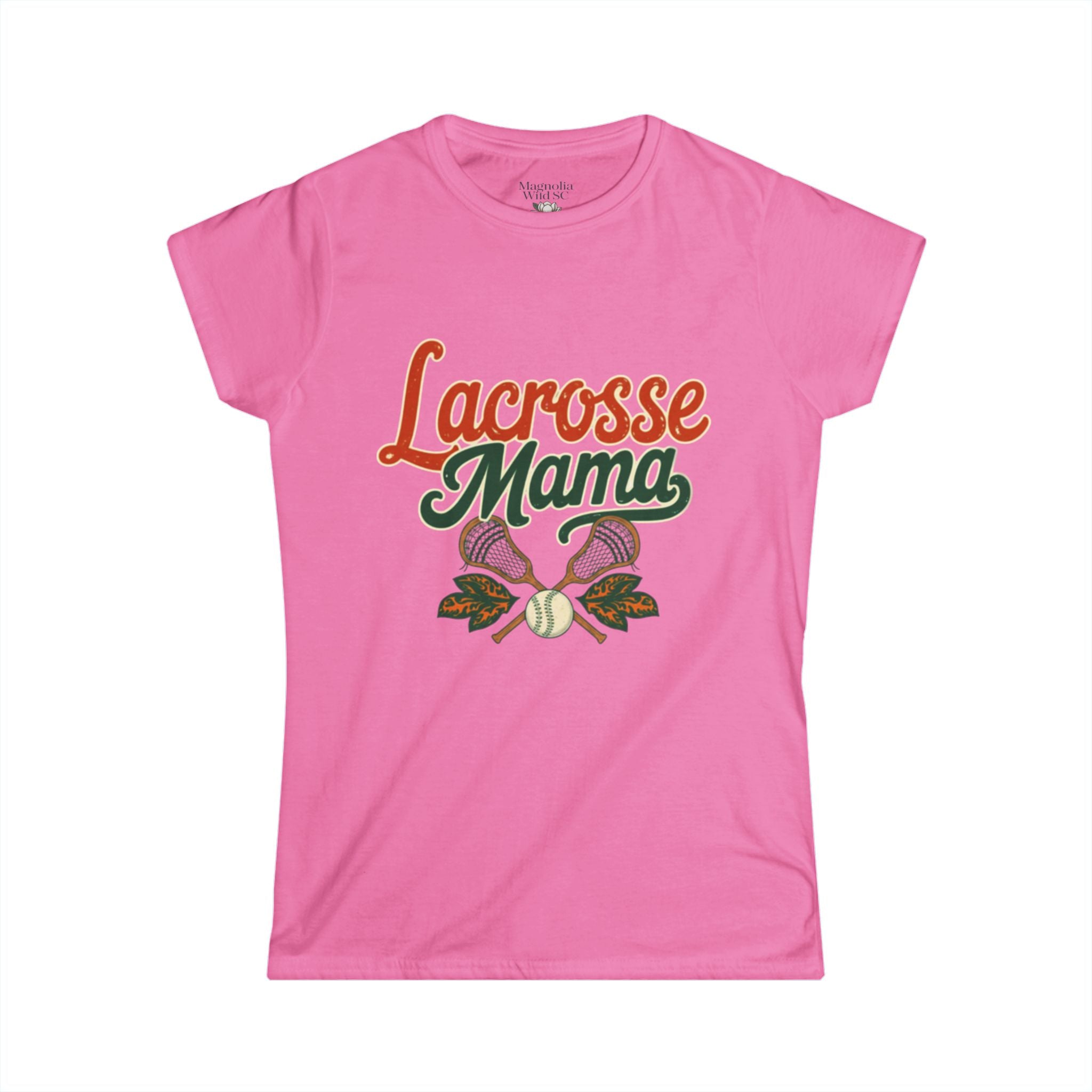 Vintage Inspired Lacrosse Mama Tee - Magnolia Wild SC