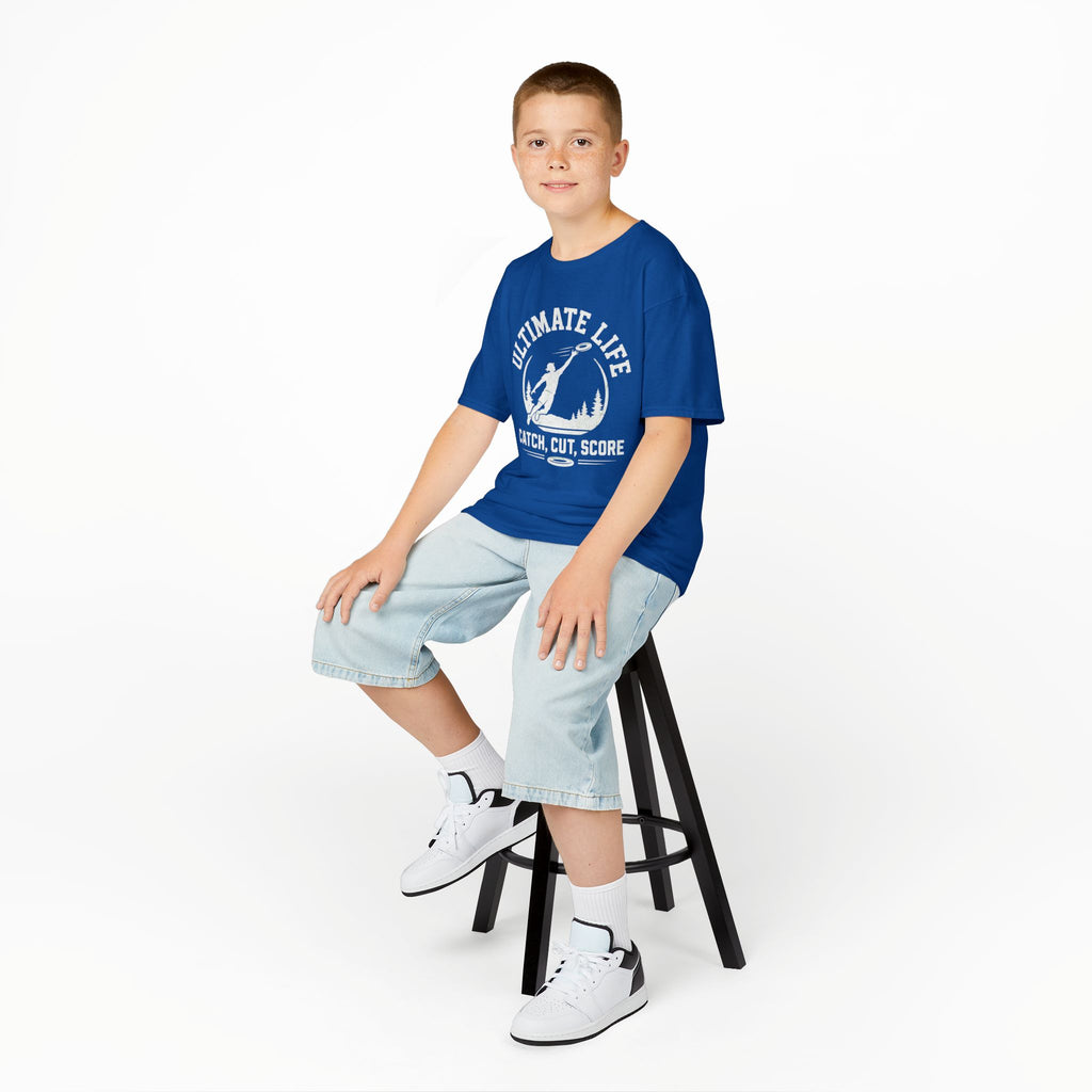 Ultimate Life Kids Tee — “Catch, Cut, Score” Ultimate Frisbee Youth Shirt - Magnolia Wild SC
