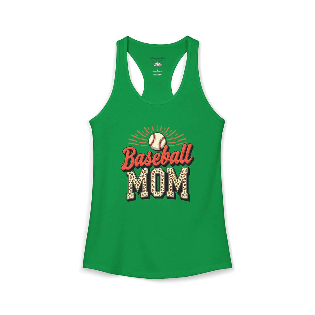Baseball Mom Racerback Tank – Personalized Name & Number Option
