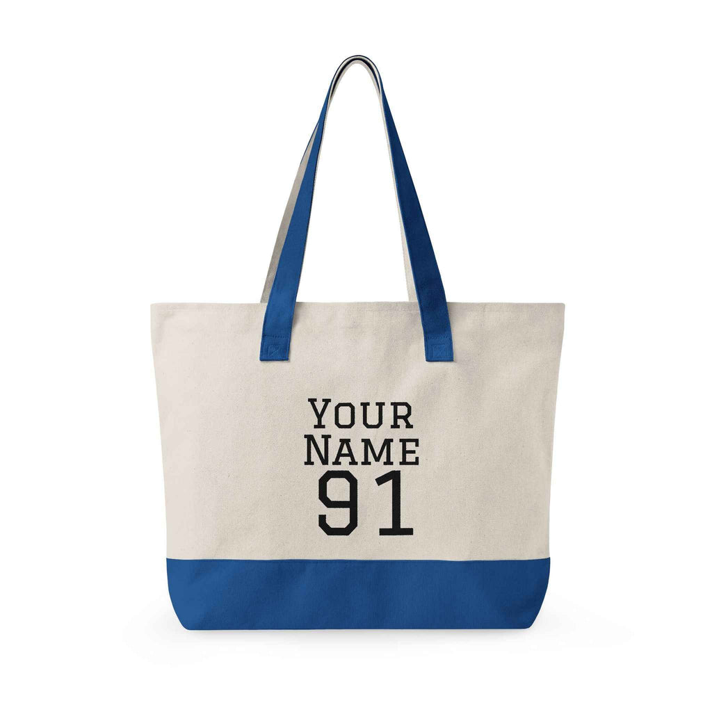 Personalized Baseball Mom Zipppered Tote - ‘Can’t Keep Calm, It’s Game Day’ Tote
