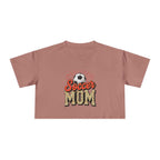 Soccer Mom Cheetah Print Women's Crop Tee