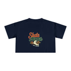 Figure Skating Mama Crop Tee | Retro Figure Skating Graphic, Mom Sports Top - Magnolia Wild SC