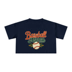 Baseball Mama Crop Tee | Retro Baseball Graphic, Mom Sports Top - Magnolia Wild SC