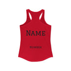 Volleyball Mom Racerback Tank – Personalized Name & Number Option | Lightweight Women’s Volleyball Tank Top - Magnolia Wild SC
