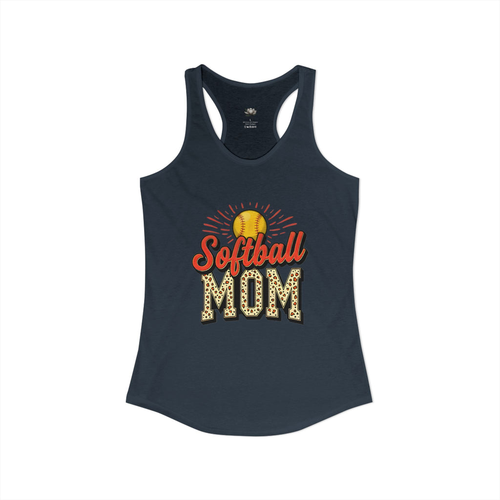 Softball Mom Racerback Tank – Personalized Name & Number Option - Magnolia Wild SC