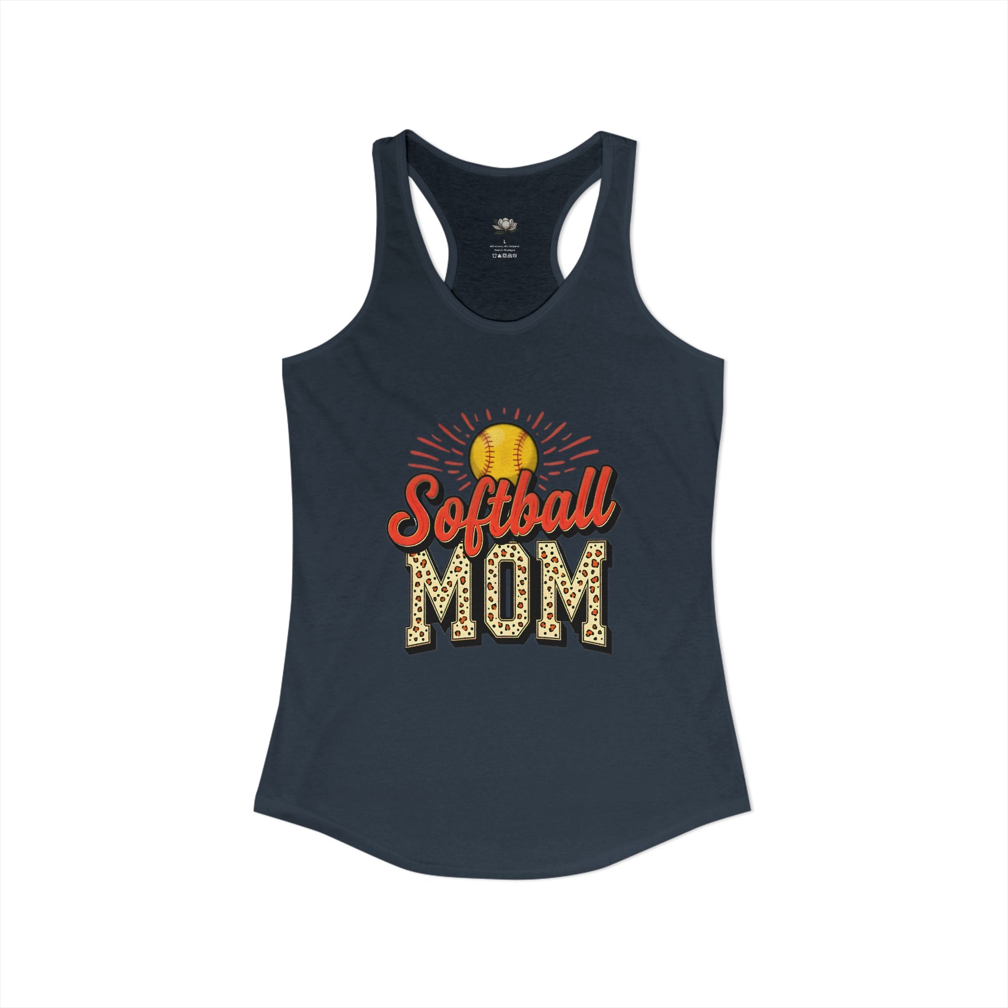 Softball Mom Racerback Tank – Personalized Name & Number Option - Magnolia Wild SC