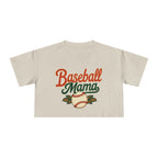 Baseball Mama Crop Tee | Retro Baseball Graphic, Mom Sports Top - Magnolia Wild SC