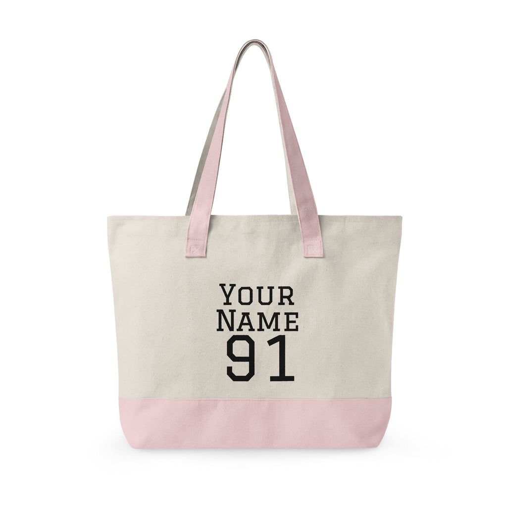 Personalized Zippered Hockey Tote — ‘Eat. Sleep. Hockey. Repeat.’ Canvas Bag for Players & Fans - Magnolia Wild SC
