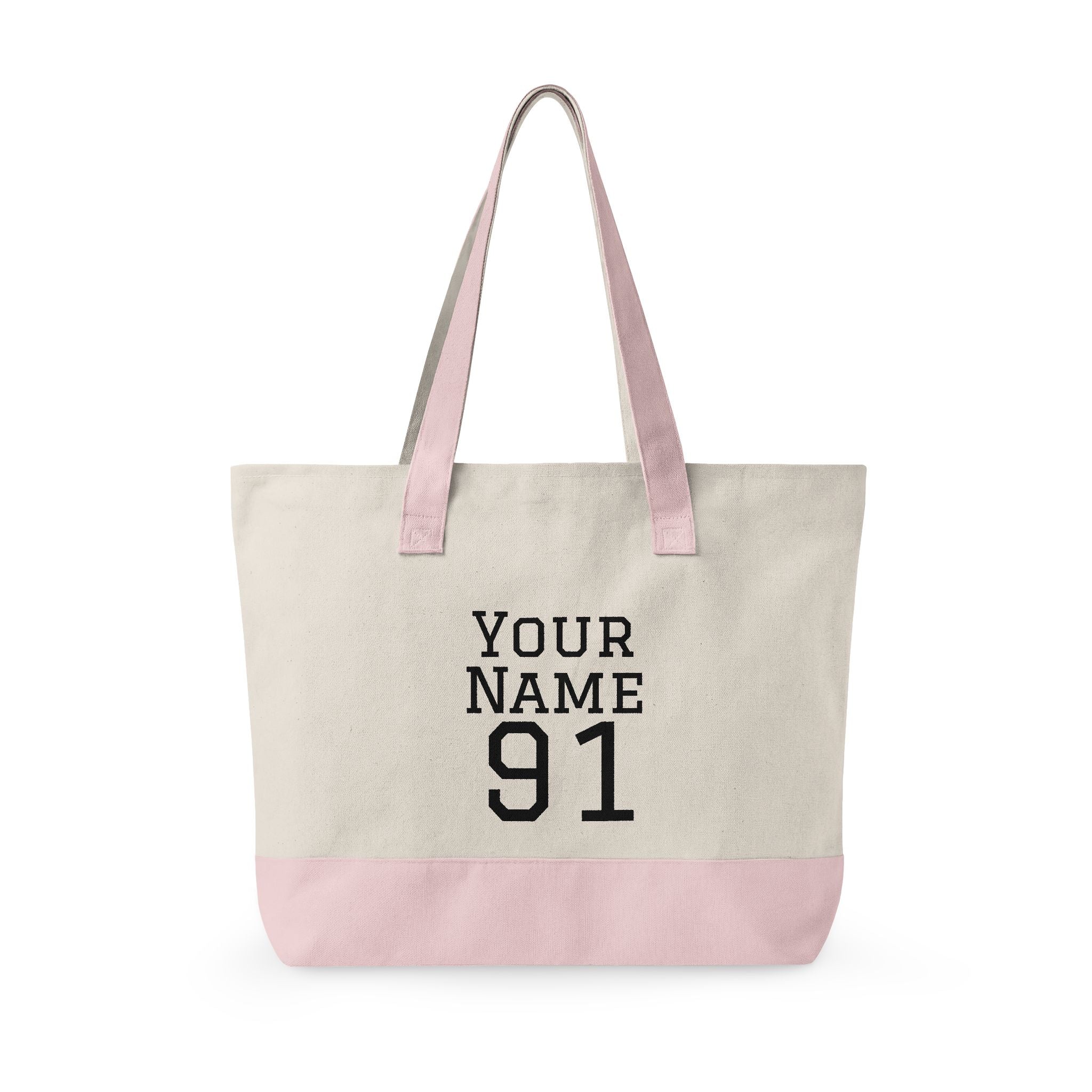 Personalized Zippered Hockey Tote — ‘Eat. Sleep. Hockey. Repeat.’ Canvas Bag for Players & Fans - Magnolia Wild SC