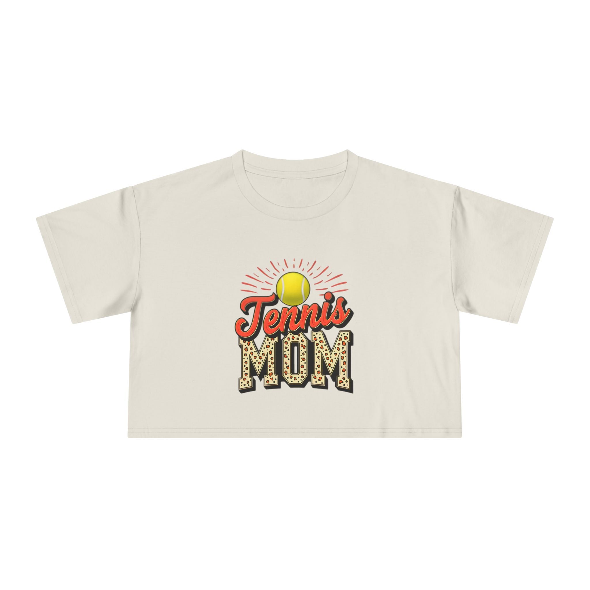 Tennis Mom Cheetah Print Crop Tee - Magnolia Wild SC