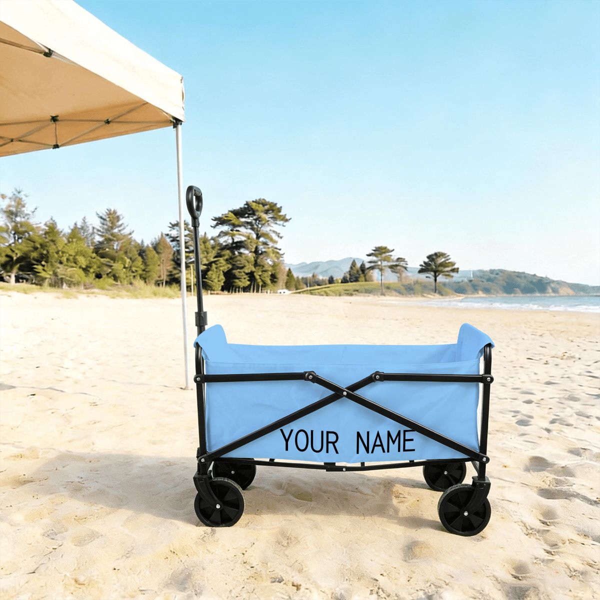 Custom Foldable Sports Wagon – Personalized Gear Cart for Game Day - Magnolia Wild SC