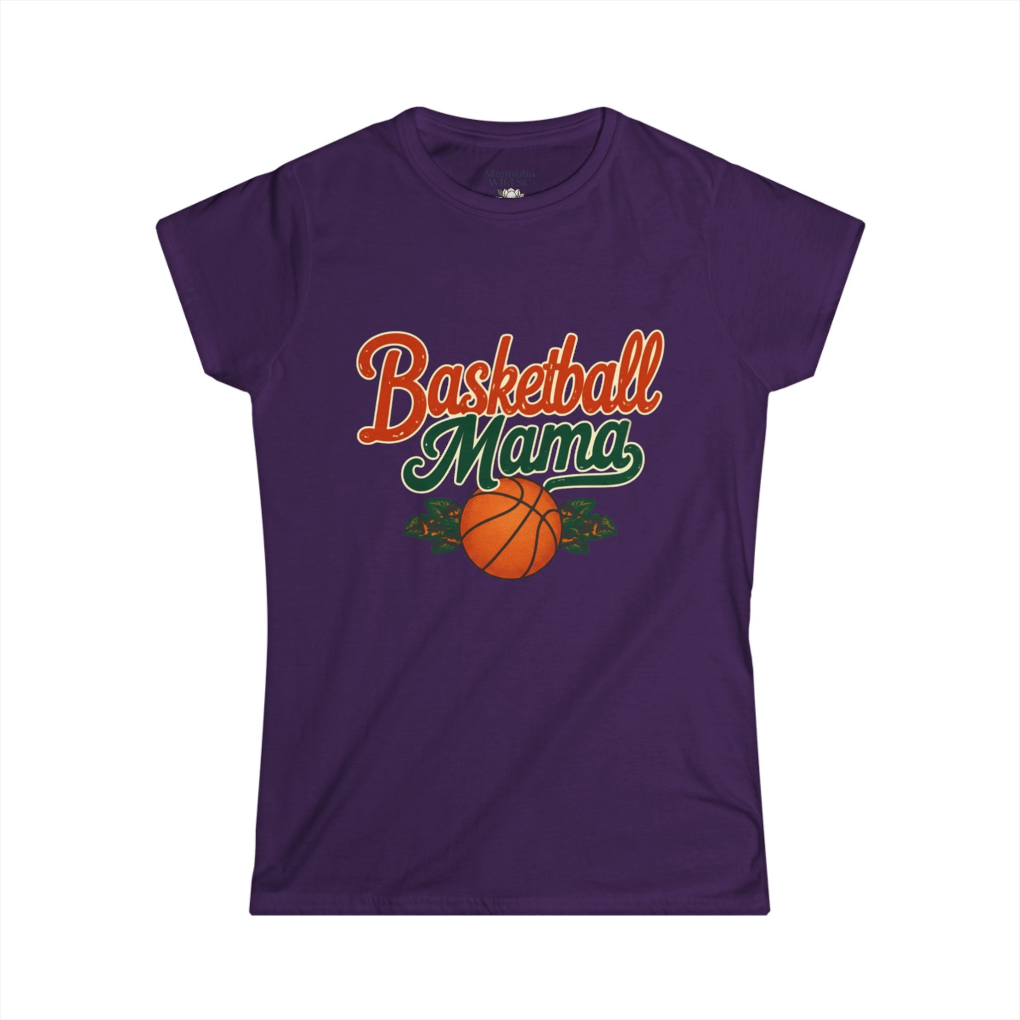 Vintage Inspired Basketball Mama Tee - Magnolia Wild SC
