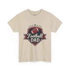 Retro Badge Style: The Vintage Football Dad Shield Tee