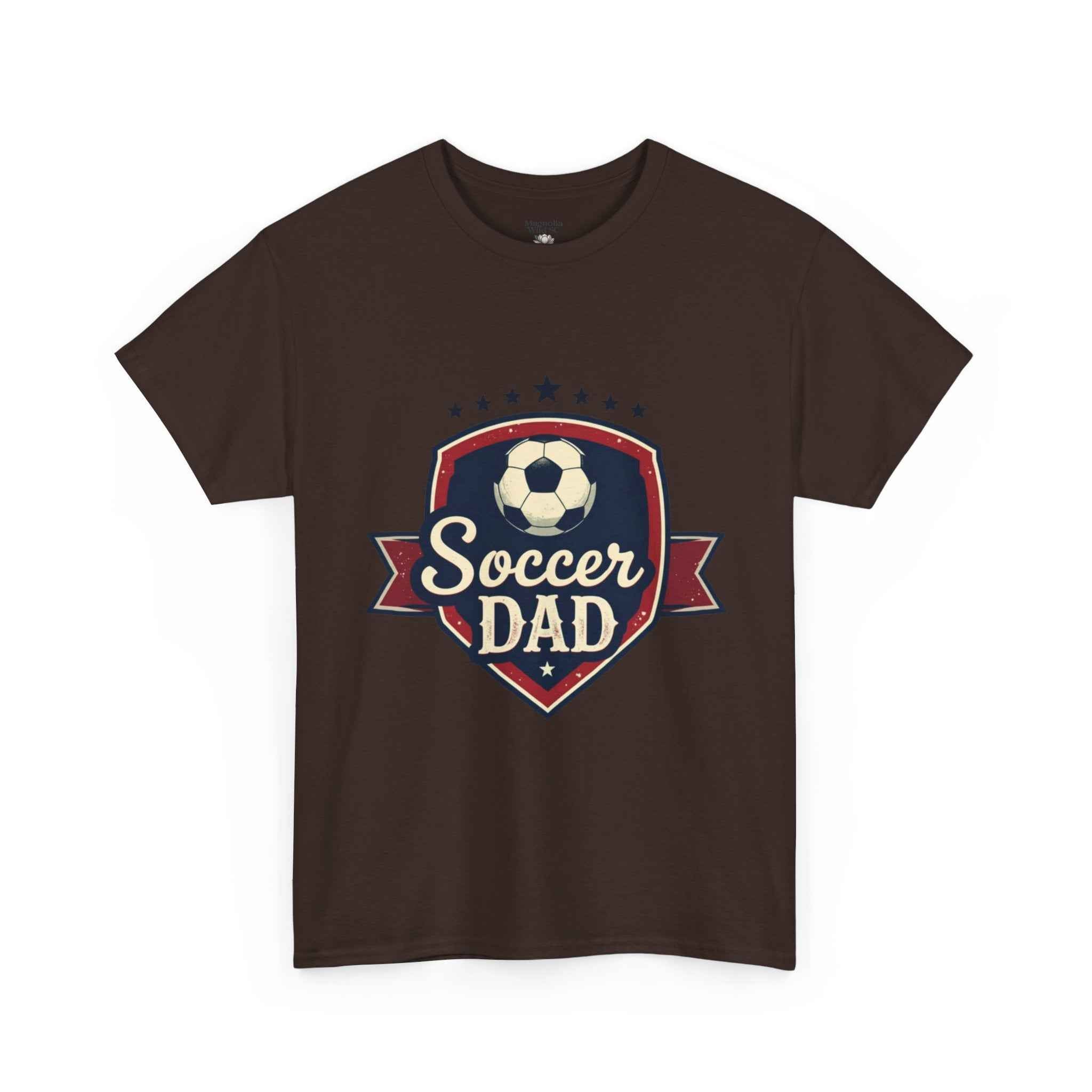 Retro Badge Style: The Vintage Soccer Dad Shield Tee