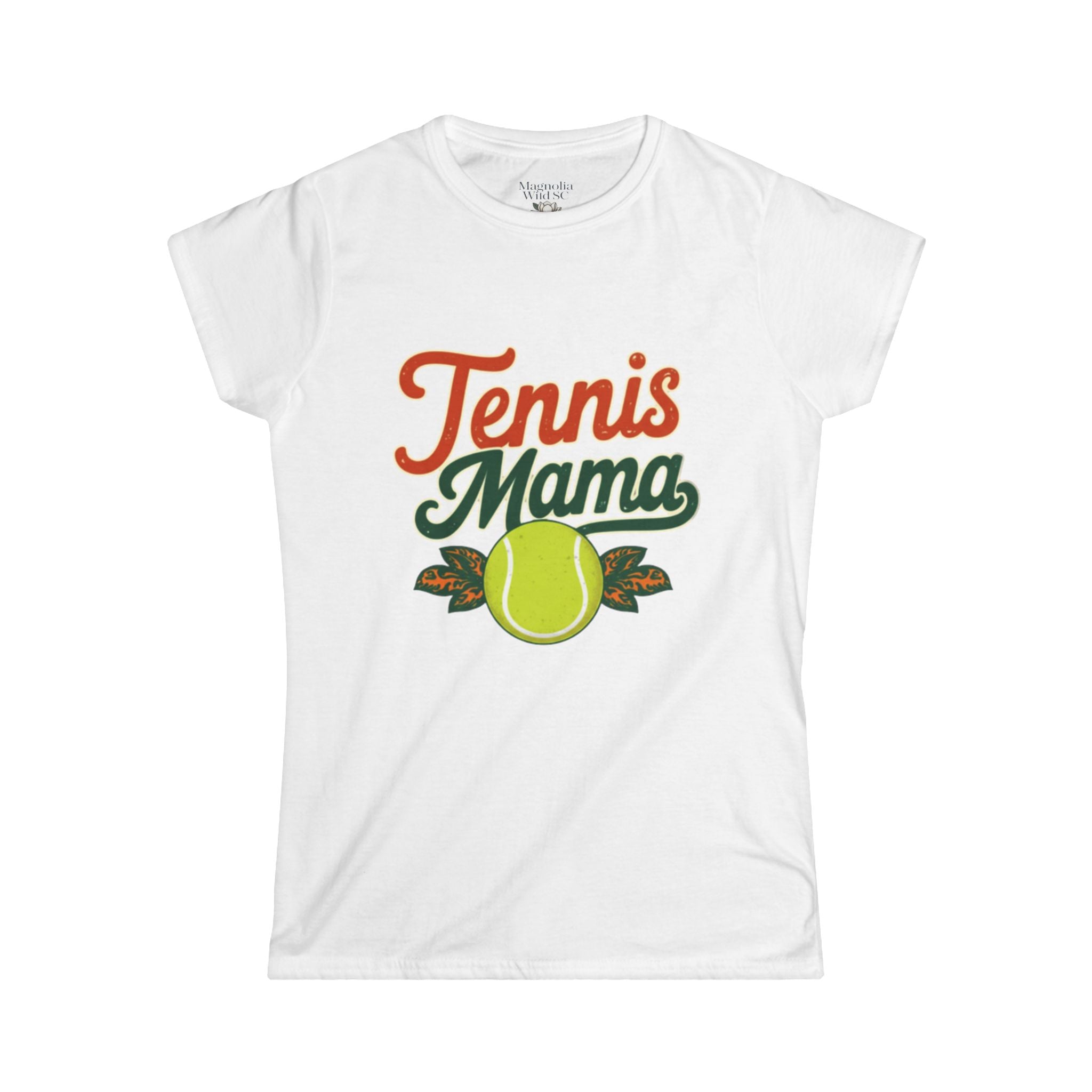 Retro Tennis Mama Tee - Magnolia Wild SC