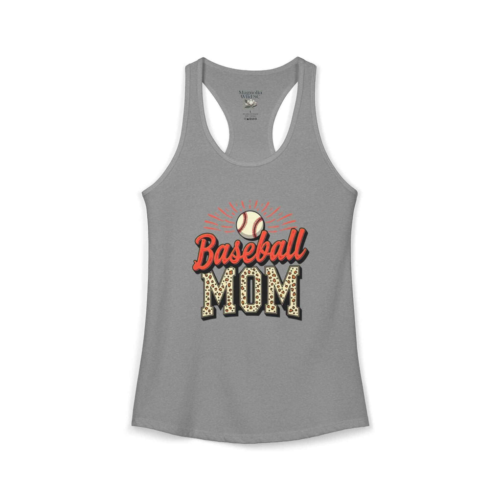 Baseball Mom Racerback Tank – Personalized Name & Number Option