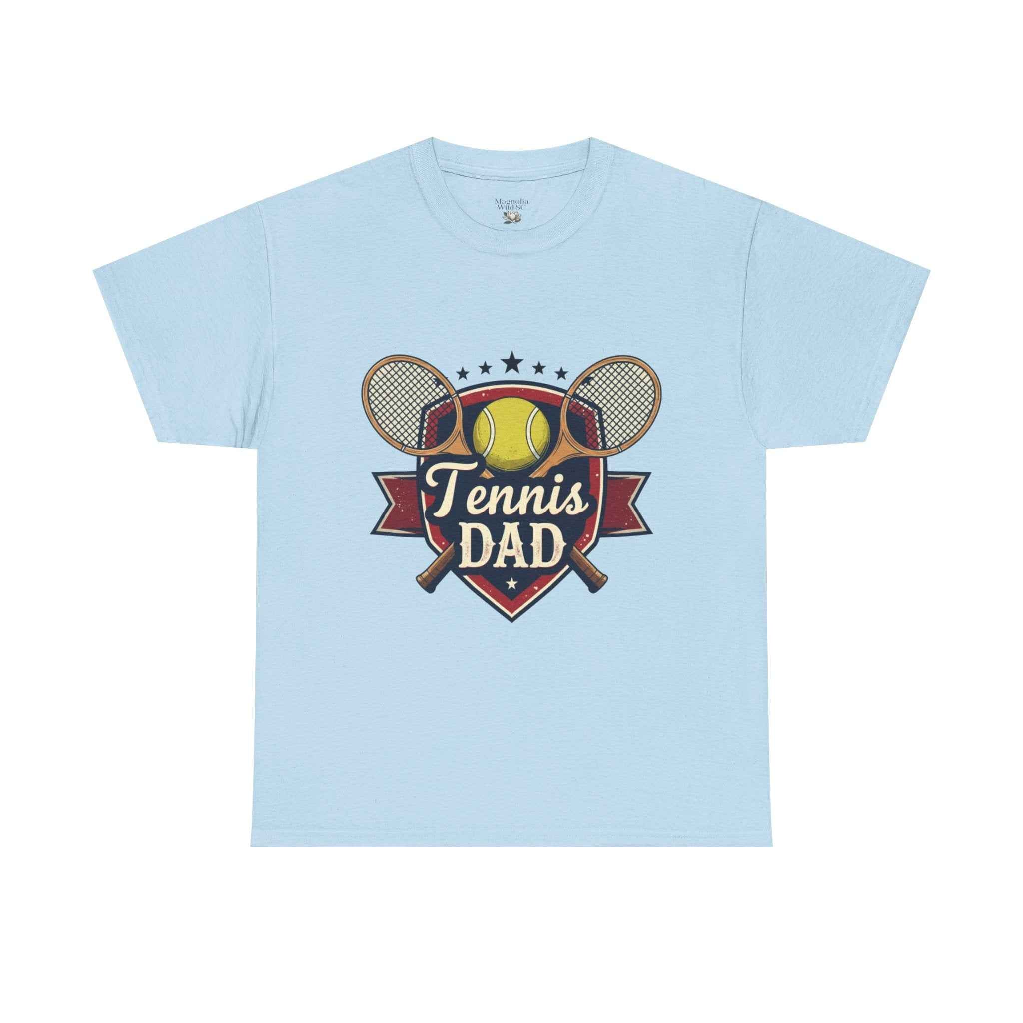 Retro Badge Style: The Vintage Tennis Dad Shield Tee