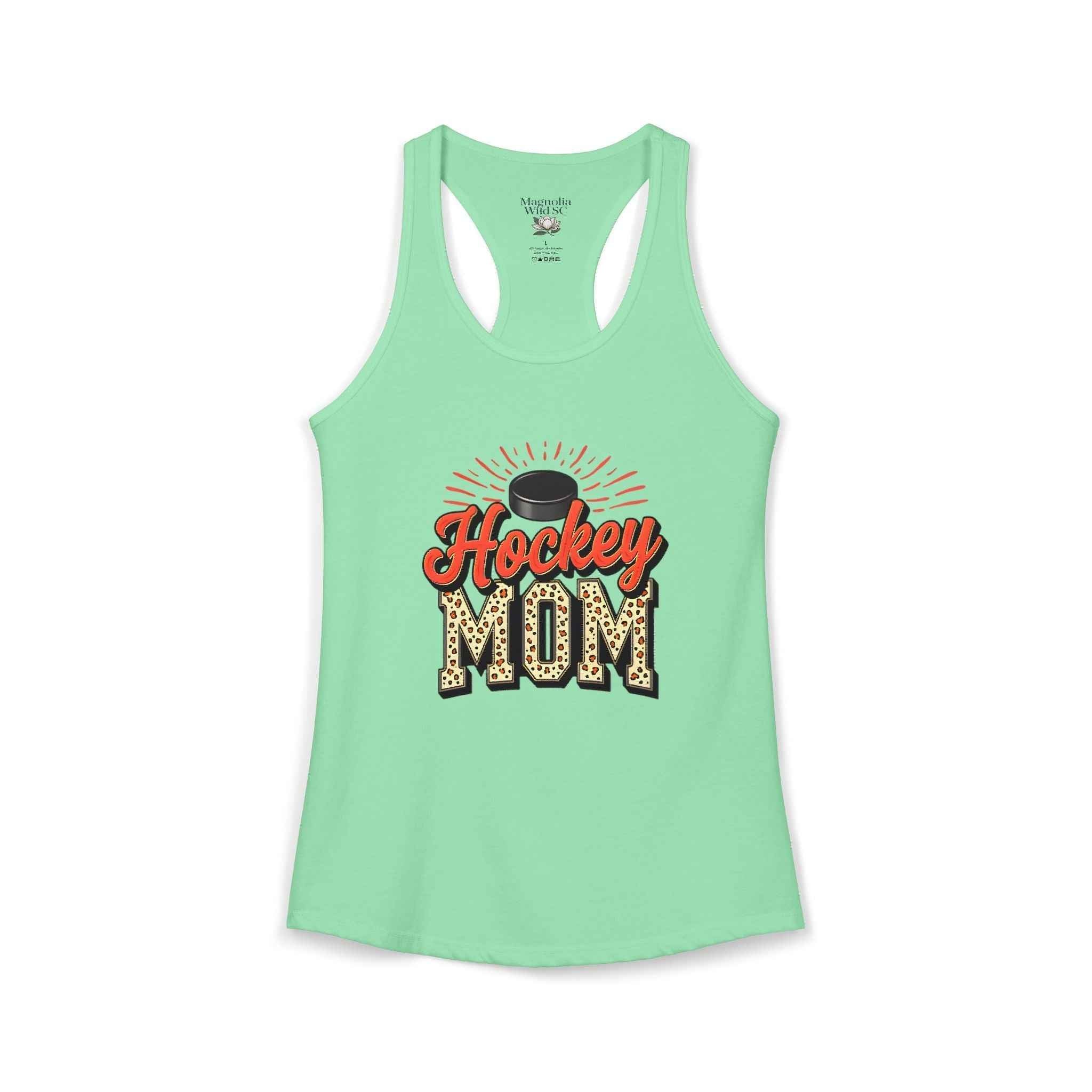 Hockey Mom Racerback Tank – Personalized Name & Number Option